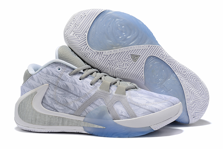 New Nike Zoom Freak 1 Grey Silver Blue Shoes